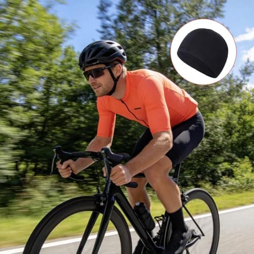 Renil Lightweight Quick Dry Skull Caps, Moisture Wicking Cycling Cap/Helmet Liner Running Beanie Caps for Men and Women view 4