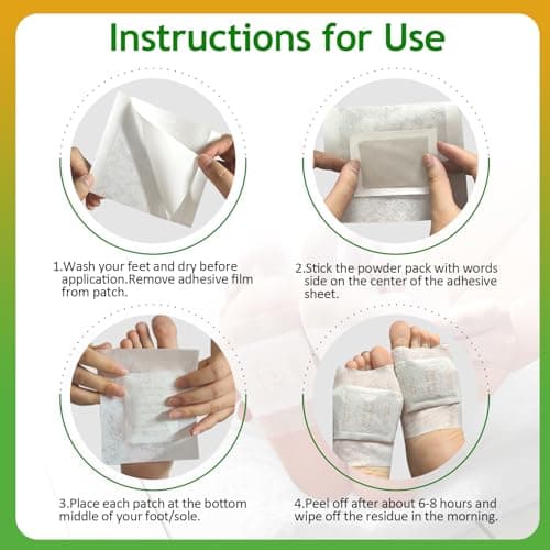 TEWEAE 62 Pads Foot Pads Natural Turmeric & Ginger, Premium Pads to Feel Better, Relieve Stress & Restful Sleep, Goodnight Patches for Family Members view 3