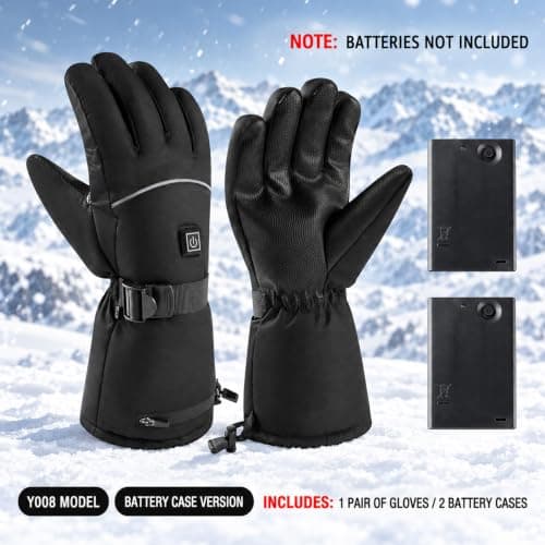 Heated Gloves for Men Women Winter Ski Hand Warmers Cycling Snow Outdoor view 2