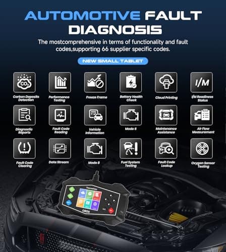 ThermoHalo Professional OBD2 Scanner Car Diagnostic Tool, OBDII EOBD Code Reader, Enhanced Check Car Engine Light Diagnostic Scan Tool, Upgraded Fault Code Scanner for All Vehicles from 1996 view 2