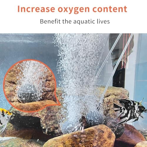 4 Pack Air Stones for Ponds, Long Lasting Aerator Oxygen Diffuser, 1.5 Inch Air Bubble Stone Aerator Bubble Diffuser, Aquarium Air Pump Accessories Airstone for Fish Tanks, Pond and Hydroponics view 5