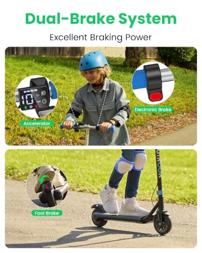 Gyroor Kids Electric Scooter 150W Motor LED Display H30Max view 3