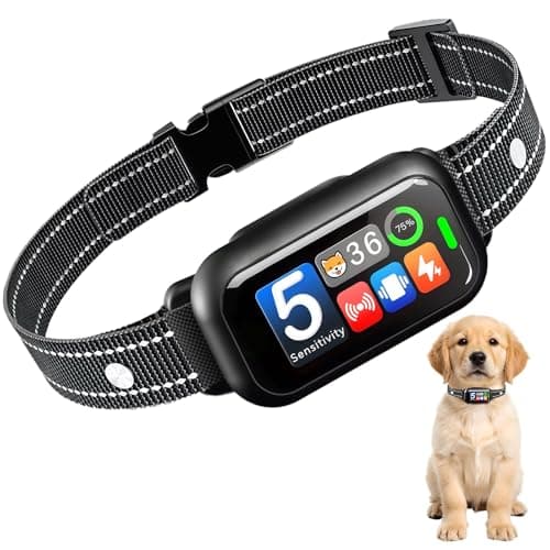 Upgraded Bark Collar for Dogs 10-120lbs, NATGOVOD Smart Anti Barking Collar with 5 Modes & Adjustable Sensitivity & Bark Counter, Waterproof Automatic Bark Collar for Small Medium Large Dogs — image 1
