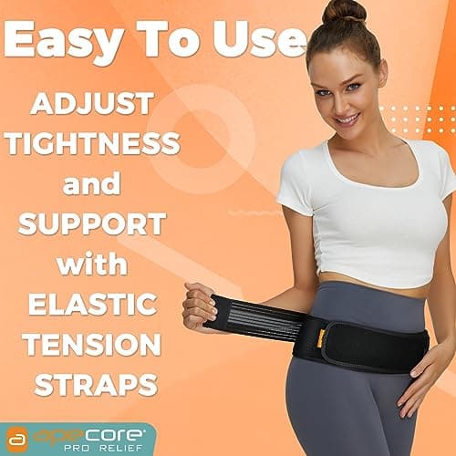 APECORE Sacroiliac SI Hip Belt for Women and Men That Alleviates Sciatic, Pelvic, Lower Back, Leg and Sacral Nerve Pain Caused by Si Joint Dysfunction| Hip Brace Support (Regular) view 6