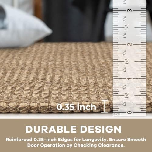 KOZYFLY Boho Runners for Hallways 2x6 ft Washable Kitchen Runner Non Slip Rubber Backed Hall Runners Cotton Entryway Runner Rugs Floor Carpet for Indoor Backdoor Bedroom Kitchen, Tan/Orange/Brown view 4