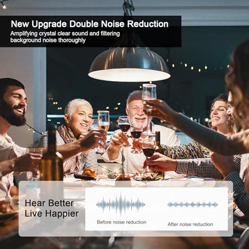 True Hearing Aids for Seniors Hearing Loss with Noise Cancelling Invisible Rechargeable Hearing Aid with Magnetic Charging Box view 6