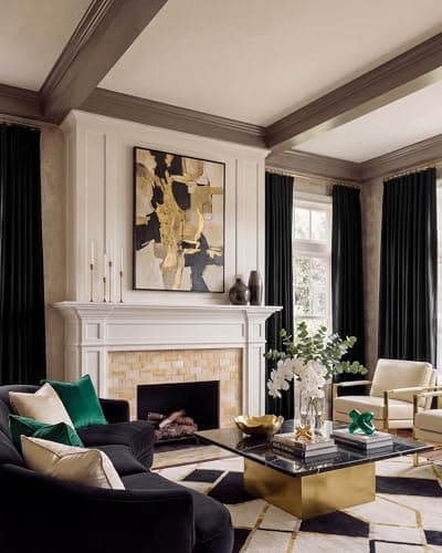 NICETOWN Black Velvet Curtains 84 inch Long 2 Panels, Rod Pocket & Back Tab Heavyweight Luxury Blackout Window Treatments Sliding Glass Door Winter Drapes for Bedroom, W52 x L84 view 2