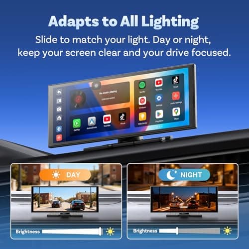 OTTOCAST OttoScreen AI, 11.4" Portable CarPlay Screen for Car with YouTube and Backup Camera for iPhone(iOS 8+) Android Auto(Android 11+), Built-in Apps, Voice Control, Android 15 OS view 6
