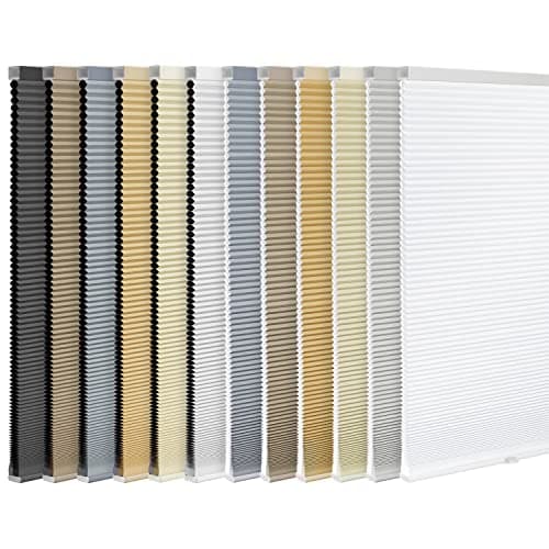 LazBlinds Cordless Cellular Shades, Light Filtering Honeycomb Shades for Home, Thermal Insulation Noise Reduction Blinds for Windows, 24'' W x 64'' H, Grey view 1