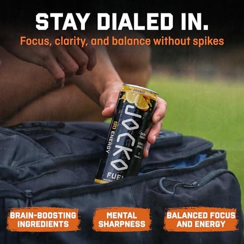 Jocko GO Energy Drink (Afterburner Orange) - Keto, Vitamin B12, Vitamin B6, Electrolytes, L Theanine, Magnesium- Energy Boost, Sugar Free Nootropic Monk Fruit Blend - 12 Pack view 6