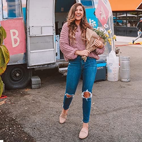 JENN ARDOR Mules for Women Flats Backless Loafers Shoes Slip On Slippers Pointed Toe Low Heel Work Slides Womens Mules Casual Shoes view 6