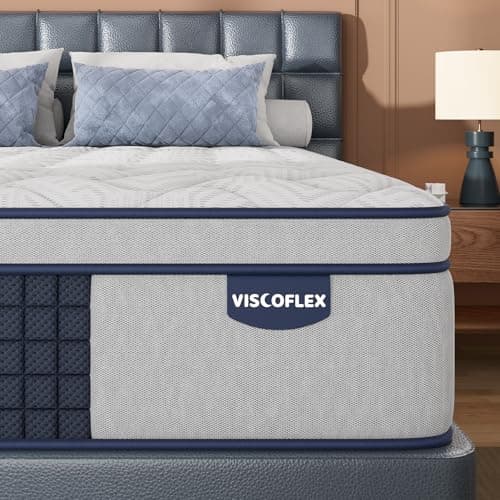 Extra Firm Queen Mattress - 12 inch Hybrid Mattress Pressure Relief & Back Pain Relieving - Memory Foam & Upgrade Pocket Springs Bed Mattress in a Box, CertiPUR-US, Fiberglass-Free, 365-Night Trial view 1