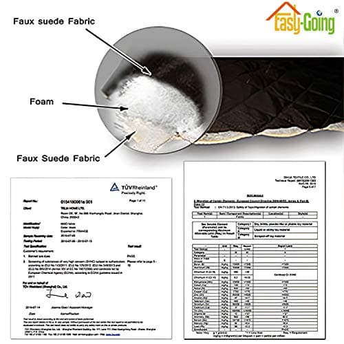 Easy-Going Reversible Oversized Couch Cover for 3 Cushion Couch Sofa Cover for Dogs Water Resistant Furniture Protector Cover with Foam Sticks for Pet (Oversized Sofa, Brown/Beige) view 6