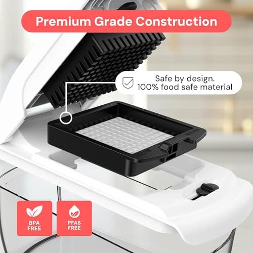 Fullstar The Original Pro Chopper - Vegetable Chopper and Spiralizer, Food Chopper with Container, Fruit Slicer, Kitchen Gadgets & Gifts, Home Essentials (4 in 1, White) view 6