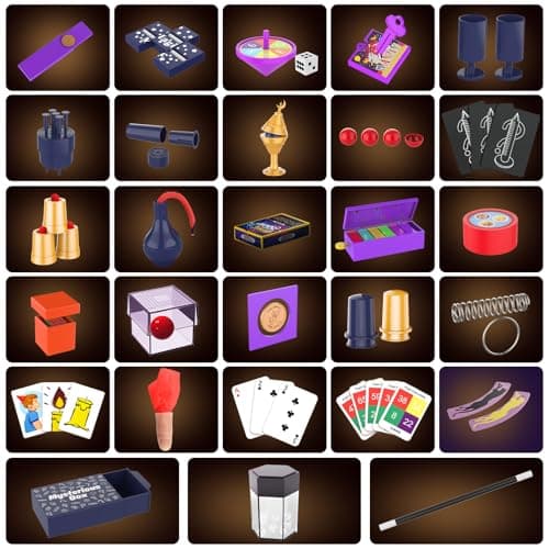 Nicella Magic Kit - 300+ Magic Tricks for Kids Age 6-8 8-10 10-12, Magic Set Magician Toy with Video Instructions for Kid Beginners - Christmas Halloween Birthday Gifts Toys for Boys Girls Kids view 3