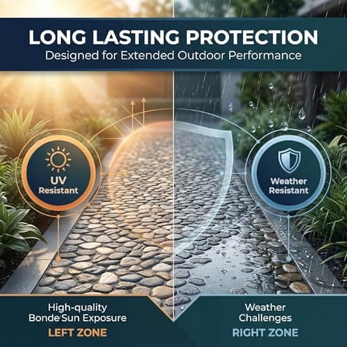 Shabebe Rock Glue for Landscaping 1 Gallon - Contractor Grade Mulch & Gravel Binder with Superior Grip, All-Weather Resistant, Stronger Hold & Long-Lasting for High-Traffic Walkways, Pebble view 6