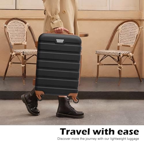 Coolife Luggage 3 Piece Set Suitcase Spinner Hardshell Lightweight TSA Lock view 6
