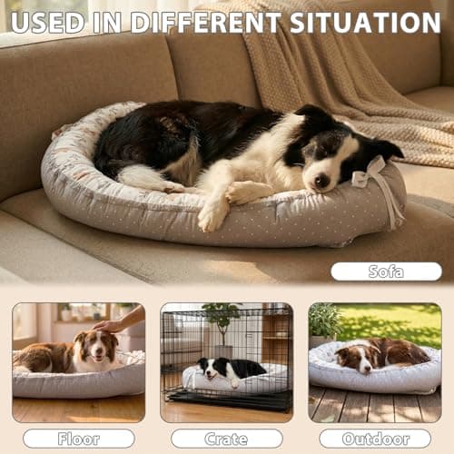 Dog Beds Crate Pad for Medium Dogs, Reversible Ultra Soft Beds, Washable Cover, Comfy Kennel Pad for Dogs Cozy Sleeping Mat, 36inch, Gray view 3