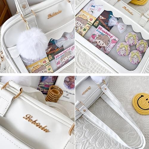 TTCAYU Ita Bag Crossbody kawaii Pin Display Bag with Insert Ita Messenger Bags Japanese Handbag Shoulder JK Purse for Girl view 5