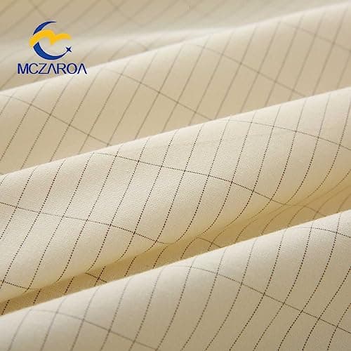 Grounding Sheets King Size, 20% Silver Fiber + 80% Organic Cotton, Conductive Fitted Grounded Bed Sheet with Deep Pocket for Bed & Sleeping (White, 78"x80"x15") view 6