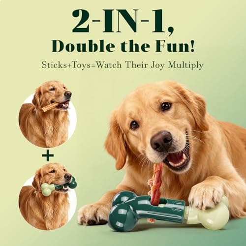 Apasiri Bully Stick Holder for Medium/Large Dogs - Anti-Choking, Prevents Swallowed Ends - Nylon Dog Chew Toy - Dishwasher Safe, Green view 6