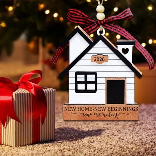 New Home Ornament 2026- Housewarming Gifts New Home, New House New Beginning, House Warming Gift for Women, Couple, homeowners, New Home Gift Ideas - First Home Christmas Ornament 2026 view 2