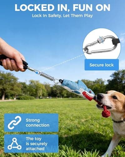 TIPOOP Tug of War Dog Toy with Handle, Dog Rope Toy for Aggressive Chewers, Interactive Dog Pull Toy for Training, Durable Rope Tug Toy for Medium Large Dogs view 3