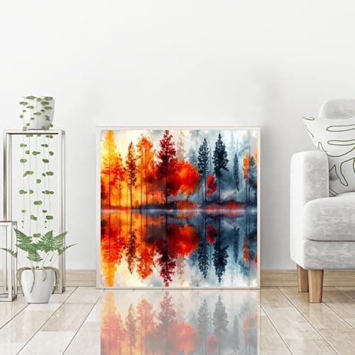 igoodom Landscape Diamond Art Kits for Adults, Landscape Diamond Painting Kit, Full Drill Round Diamond Art Kits, DIY Gem Art and Crafts for Home Wall Decor Gift 14x14inch view 2