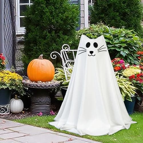 2 Packs Spooky Ghost Halloween Cat Decor Indoor for Birthday Party view 6