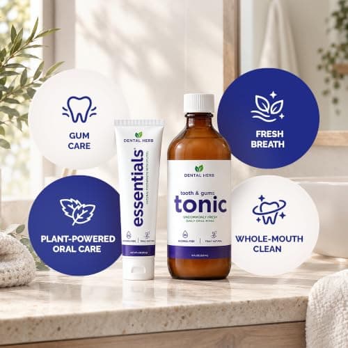 Healthy Gums Starter Kit, Tooth & Gums Tonic + Essentials Toothpaste | Tooth & Gums Tonic, Essentials Toothpaste, Fluoride-Free, Alcohol-Free, Vegan view 5