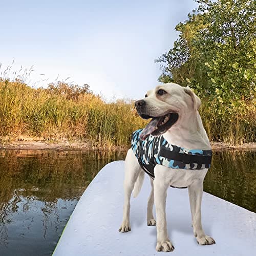 Doglay Dog Life Jacket, Dog Life Vest for Swimming Boating, Adjustable Puppy Life Jacket with Reflective Stripes, Superior Buoyancy Dog Swimming Vest for Small Medium and Large Dogs view 4