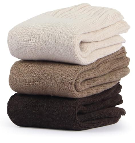 BenSorts Women's Winter Boots Socks Thick Warm Cozy Crew Socks Solid Color Gifts view 3