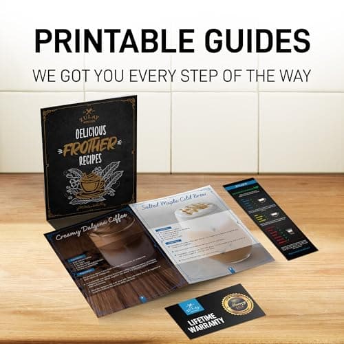 Zulay Kitchen Patented Tornado Triple Whisk Milk Frother with 4 Duracell Batteries – Handheld Foam Maker for Coffee, Lattes, Matcha & Hot Chocolate – Rich, Creamy Froth in Seconds - Rose Gold view 6