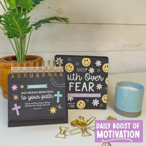Daily Bible Verse Desk Flip Calendar 2027 - Daily Scripture Flip Calendar | Inspirational Desk Calendars 2027, Christian Perpetual Calendars, Motivational Quotes for Desks, Christian Birthday Gifts view 2