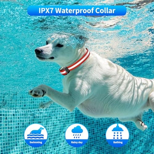 VIVIDVISTA Wireless Dog Fence for 2 Dogs - Adjustable up to 1640ft Electric Fence, 185 Days Standby Time Training Collar, Pet Containment System with 3 Training Modes, Flash Light and Waterproof view 3