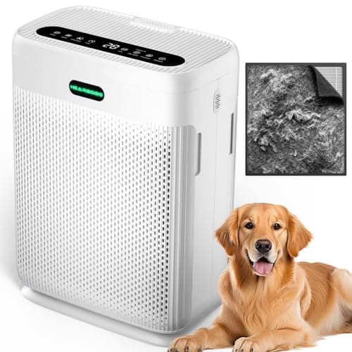 Air Purifiers for Home Large Room Up to 3000 sq ft, H13 HEPA Filter Washable, PM2.5 Air Quality Sensor, Quiet Sleep Mode, 8X Dual-Side Air Cleaner for Bedroom Pet Dander Smoke Dust Pollen — image 1