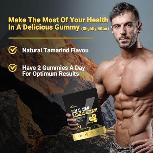 Himalayan9 Shilajit Gummies with Ashwagandha & Gokshura | 85+ Trace Minerals & Fulvic Acid | Organic, Non-GMO Micronutrient Supplement for Men & Women | 100% Pure & Natural view 6