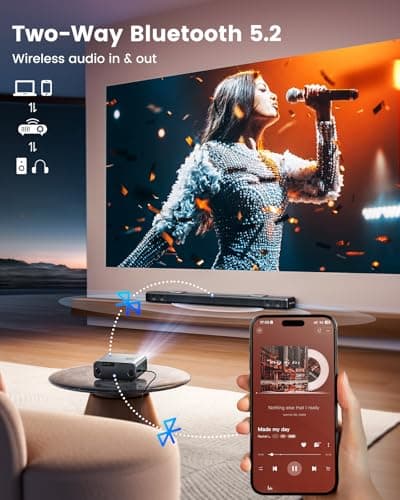 [Official Google TV]Smart Projector 4K Supported with WiFi & Bluetooth, Built-in Official Apps, GoogIe Voice, Outdoor Movie Projector with DoIby Audio, Auto Focus, Home Theater Proyector WIMIUS G1 view 3