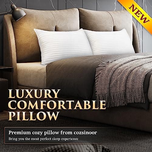 COZSINOOR Bed Pillows for Sleeping King Size Cozy Dream Series Hotel Quality Pillows Premium Plush Fiber, Breathable Cover Skin-Friendly view 2