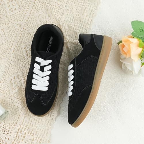 JENN ARDOR Womens Retro Fashion Sneakers Casual Walking Shoes Classic Non-Slip Comfort Dress Skate Shoes view 4