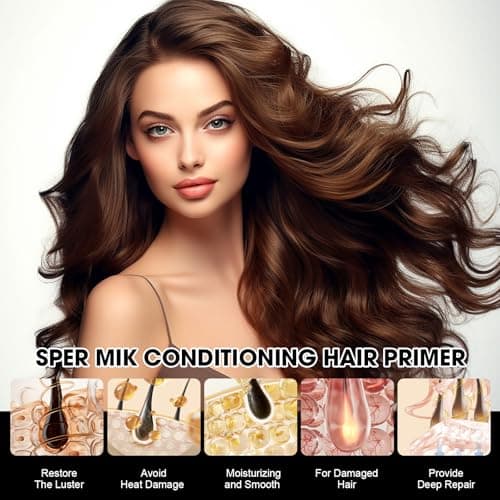 Nodfens Sper Mik Conditioning Hair Primer, Nourishes Softens Hair, Intensely Moisturizes, Anti Frizzy Dry Hair, Leave In Conditioner Spray for All Hair Types | Wig Milk Spray view 2
