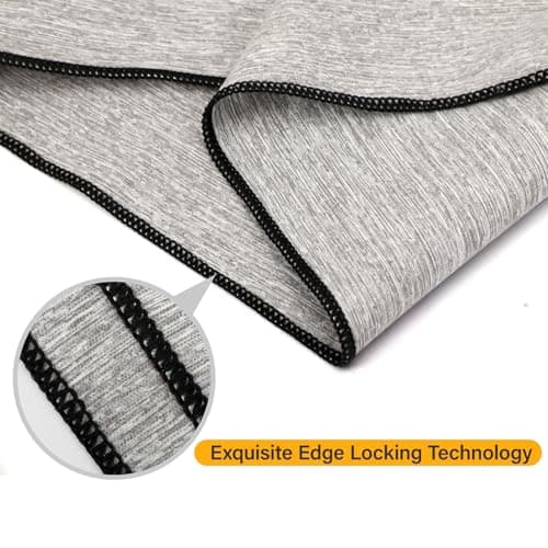 NUOYEE 3 Pack Microfiber Gym Towel Fast Drying Men Women Workout Gear for Body Sweat Sports Exercise Fitness Tennis Running Riding Hiking Camping Yoga Jogging Fishing Working Out Towel view 5