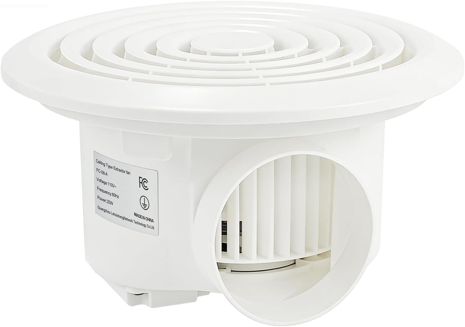 LBIWIN 8 Inch Bathroom Exhaust Fan — image 1