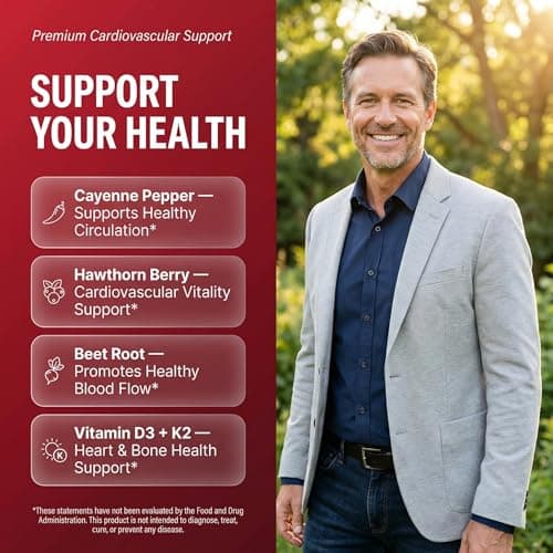 Clean Nutra Cayenne Pepper Drops Supplement Liquid + Hawthorn Berry, Vitamin D3 K2 Beet Root Powder, Ceylon Cinnamon, Turmeric Curcumin, Organic Panax Ginseng, Berberine Extract 1 Pack view 2