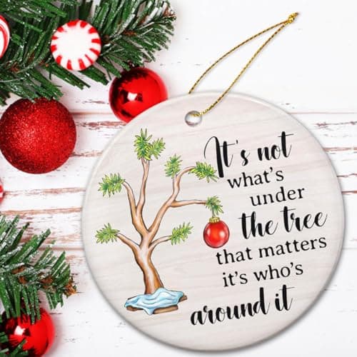 Christmas Ornaments 2025, Ceramic Ornaments for Tree, Christmas Decor Gifts for Women, Men, Vacation Ornament for Family, Sister, Friends, Meaningful Ornaments view 2