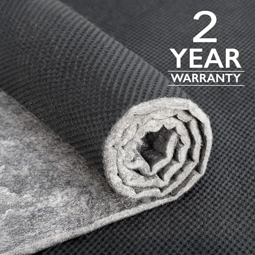 RUGPADUSA - Dual Surface - 9'x11' - 1/4" Thick - Felt + Rubber - Non-Slip Backing Rug Pad - Safe for All Floors view 5