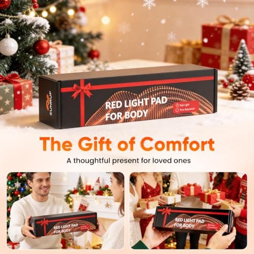 Red Light Therapy for Body, Foldable Therapy Pad for Hip Back Waist Knee | Infrared Light Pad for Men Women Parent Birthday Gifts with Extension Adjustable Strap view 6