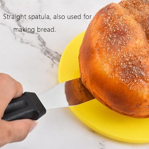 Kitchen Spatulas Set, Silicone and Stainless Steel (Straight, 10-Inch Blade) (8-Inch Blade) view 5