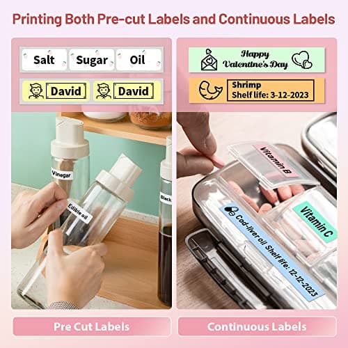 Phomemo Label Maker, Bluetooth Mini Portable Label Printer for Home School view 3