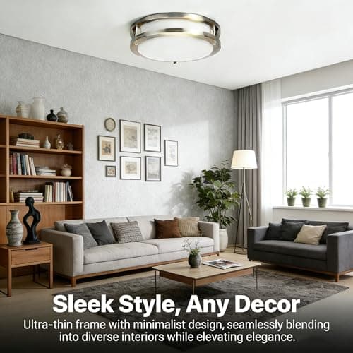 Drosbey 36W Dimmable LED Ceiling Light Fixture, Flush Mount Light Fixture, Ceiling Lights for Bedroom, Kitchen, Bathroom, Super Bright 4000 Lumens, 400W Equivalent, 5000K Daylight White, UL Listed view 6